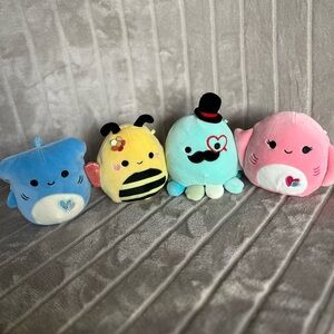 Squishmallows 3” Valentine themed bundle